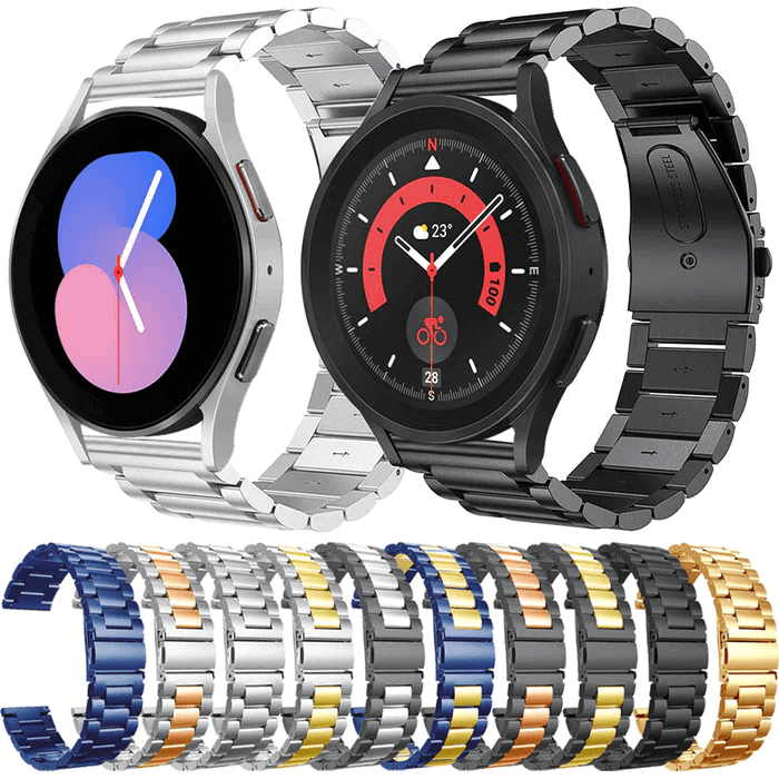 For Samsung Galaxy Watch 6 5 4 3 Pro Active 2 Gear S2 Stainless Steel Replacement Strap Wristband Bracelet Loop