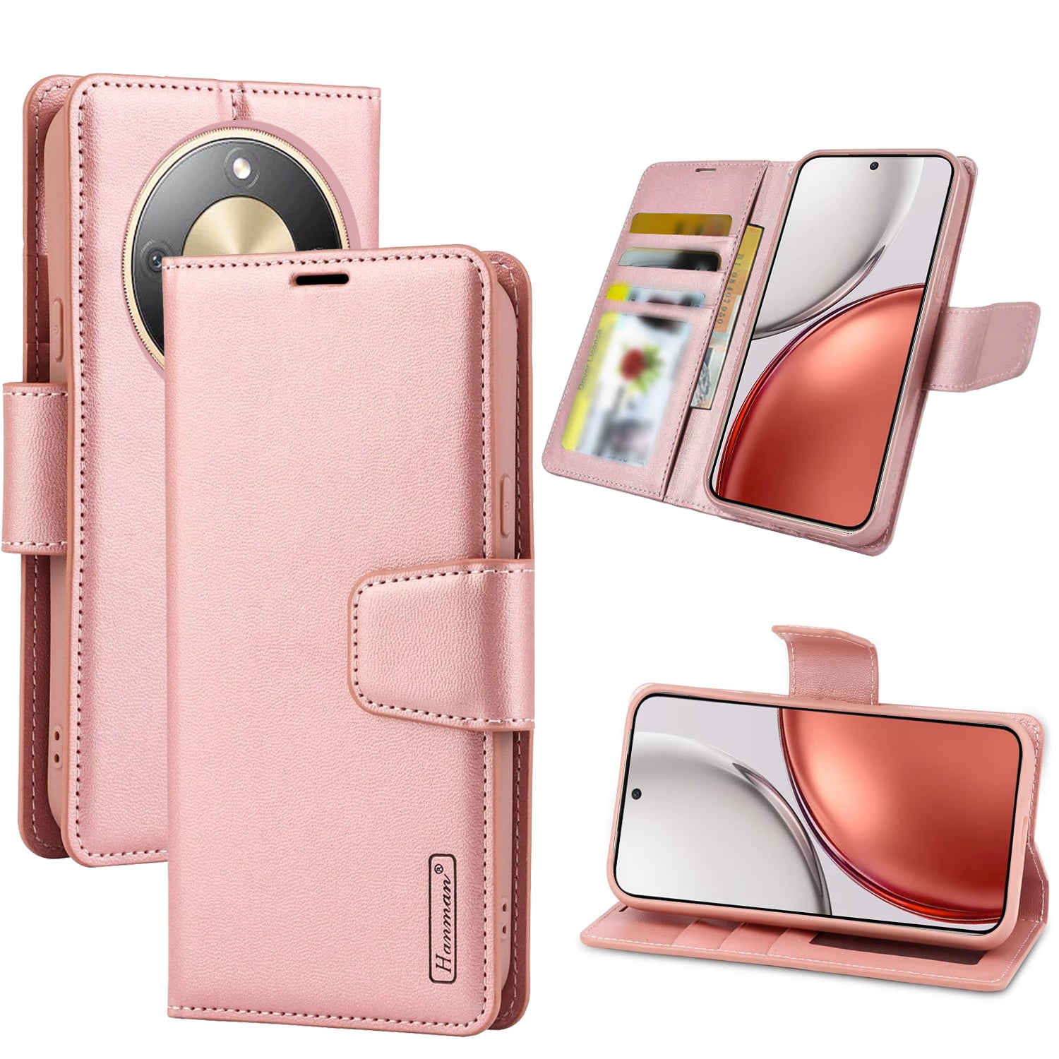 Hanman For Honor X9D 5G | Honor Magic 8 Pro 5G Wallet Leather Flip Shockproof Cover