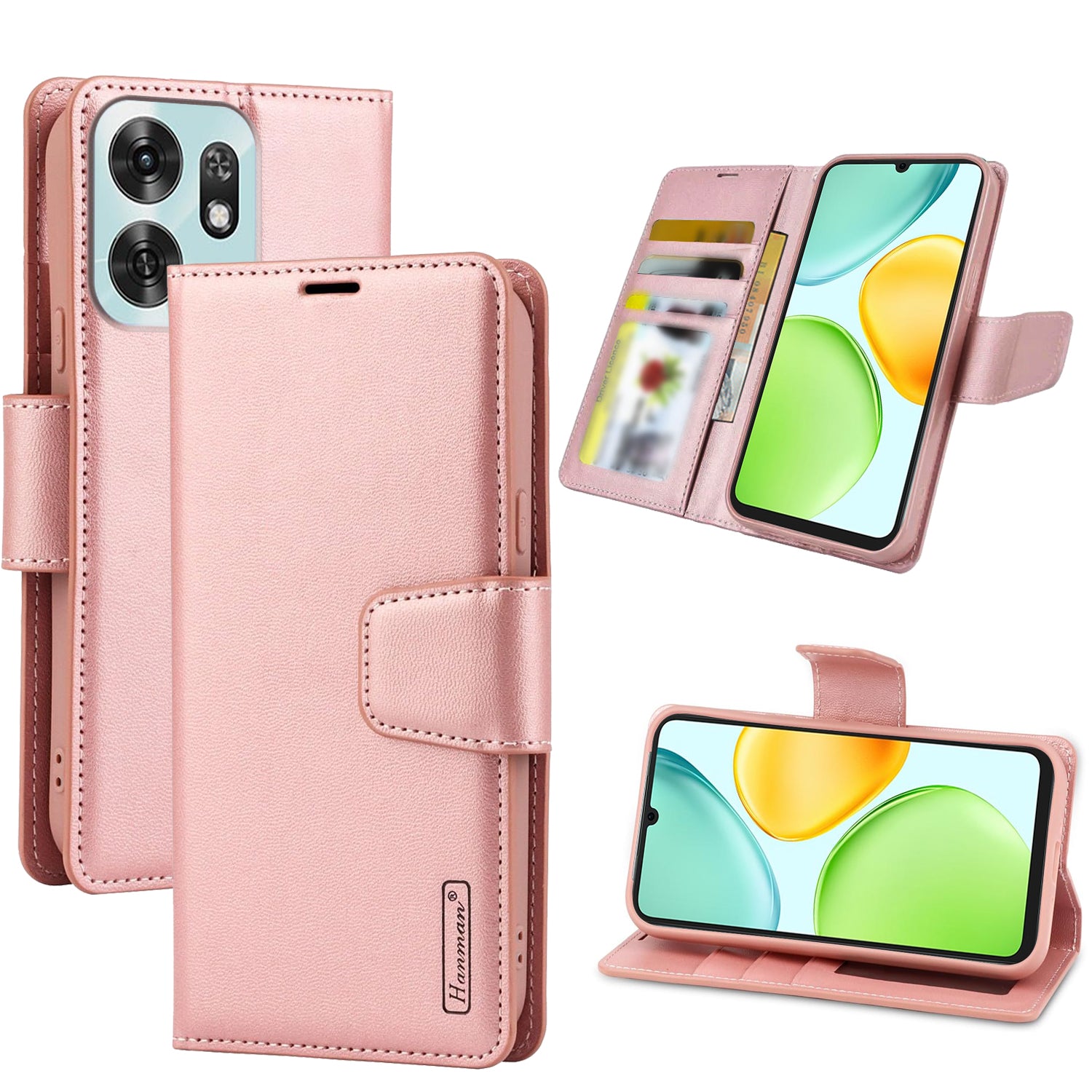 Hanman For Honor X6D Wallet Leather Flip Shockproof Cover