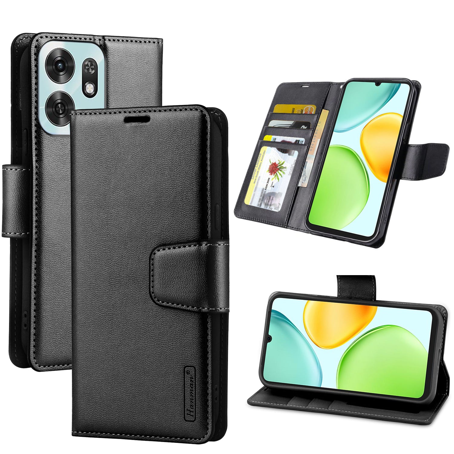Hanman For Honor X6D Wallet Leather Flip Shockproof Cover