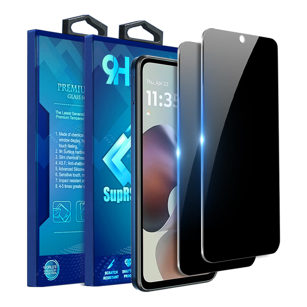 [2 Pack] For Motorola Moto G56 5G SupRShield Anti Spy Privacy Tempered Glass LCD Screen Protector Film Guard