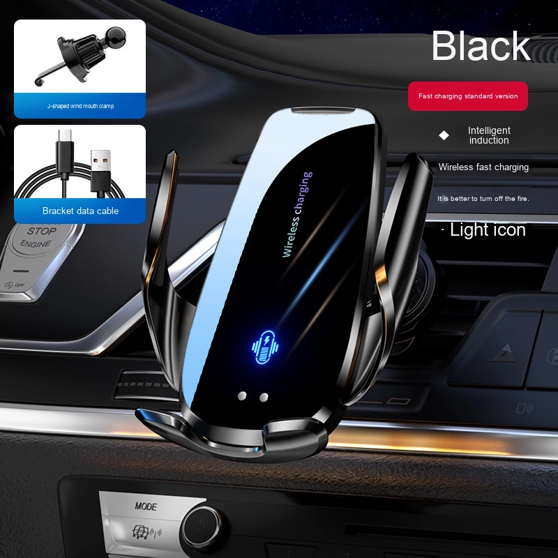 15W Fast Wireless Car Charger with Smart Sensor Auto Clamping Phone Holder Mount for Air Vent, Fast Charging for iPhone & Samsung Galaxy Models
