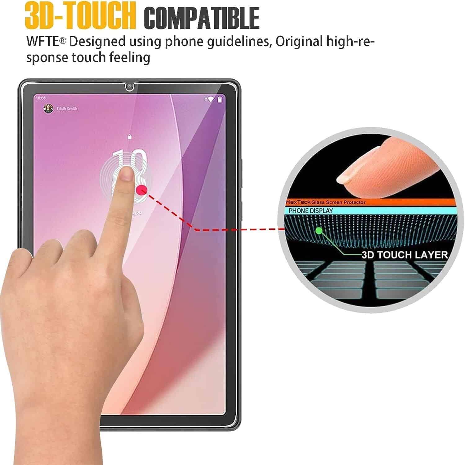 [2 Pack] Lenovo Tab M9 HD 9-Inch TB310FU 2023 Tempered Glass Screen Protector