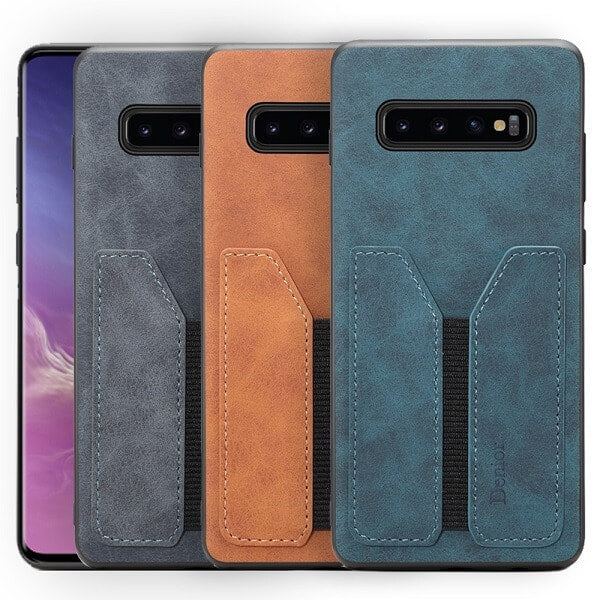 Denior For Samsung Galaxy S10 Galaxy S10+ S10 Plus Galaxy S10E Leather Case with Elastic Wallet Card Holder Slot Pocket Cover