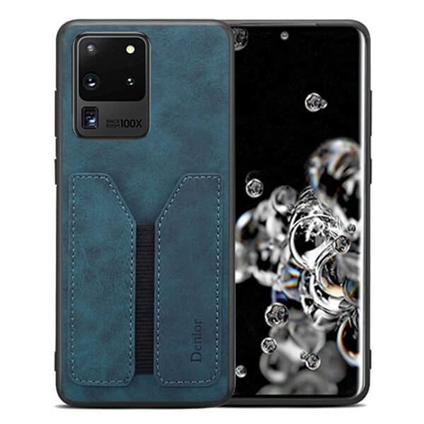 Denior For Samsung Galaxy S20 FE | S20 Ultra Leather Case with Elastic Wallet Card Holder Slot Pocket Cover