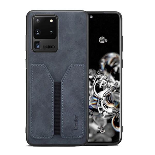 Denior For Samsung Galaxy S20 FE | S20 Ultra Leather Case with Elastic Wallet Card Holder Slot Pocket Cover