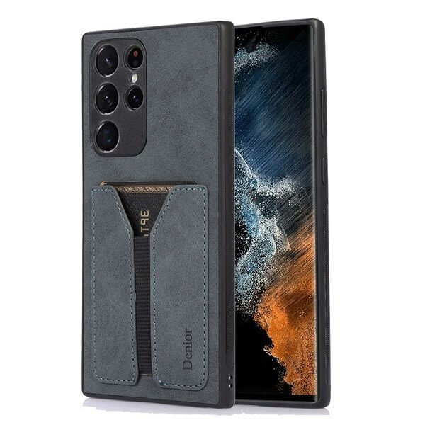 Denior For Samsung Galaxy S22 | S22+ /S22 Plus | S22 Ultra Leather Case with Elastic Wallet Card Holder Slot Pocket Cover