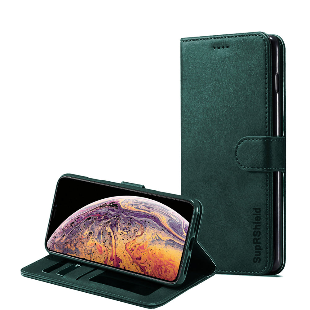 For Apple iPhone X / XS / XS Max / XR SupRShield Wallet Leather Flip Magnetic Case Cover