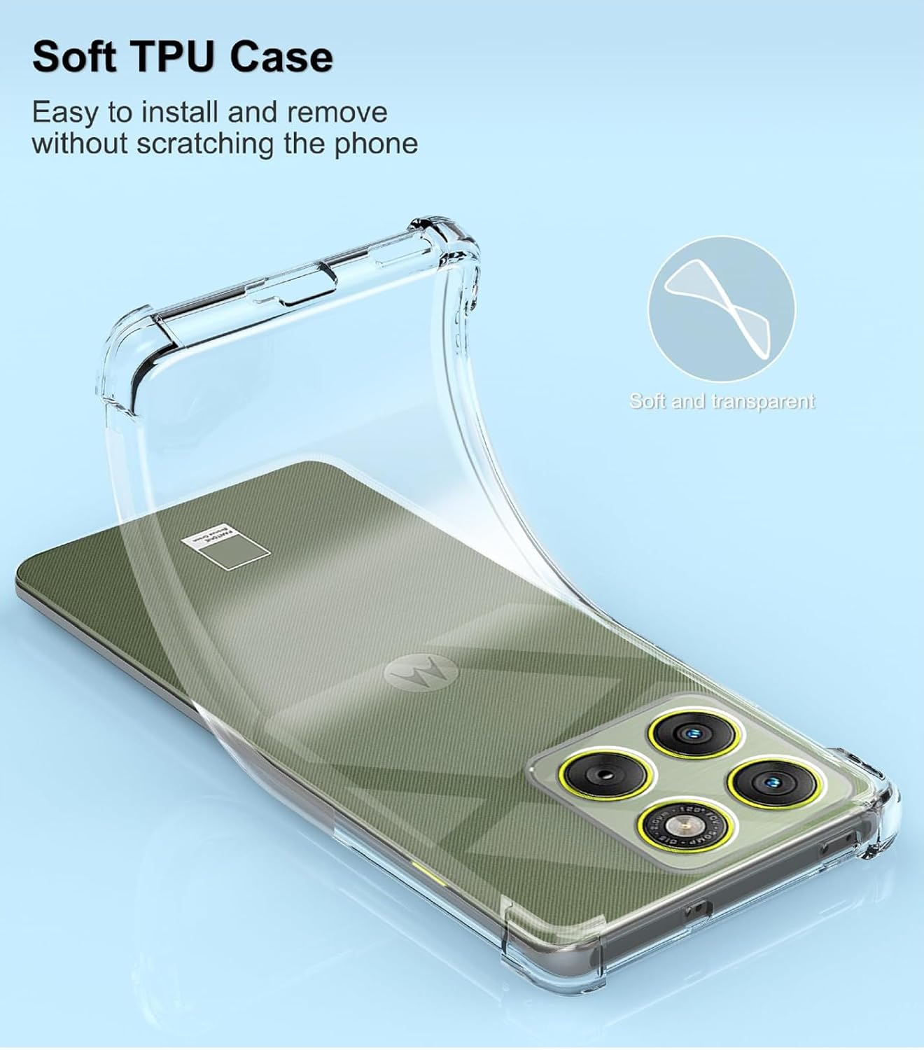 For Motorola Moto Edge 70 5G | Edge 70 Fusion SupRShield Clear Case Shockproof Heavy Duty Gel Air Cushion Cover