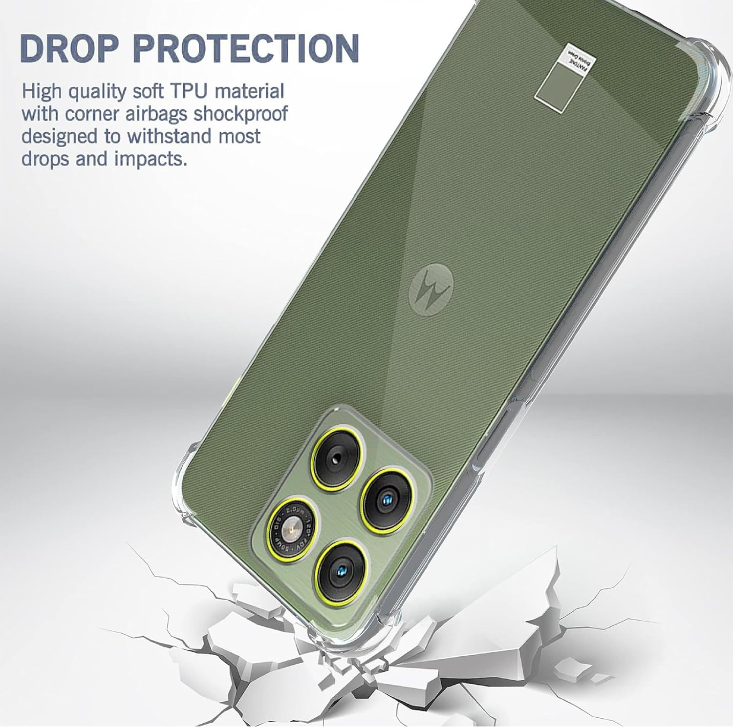 For Motorola Moto Edge 70 5G | Edge 70 Fusion SupRShield Clear Case Shockproof Heavy Duty Gel Air Cushion Cover