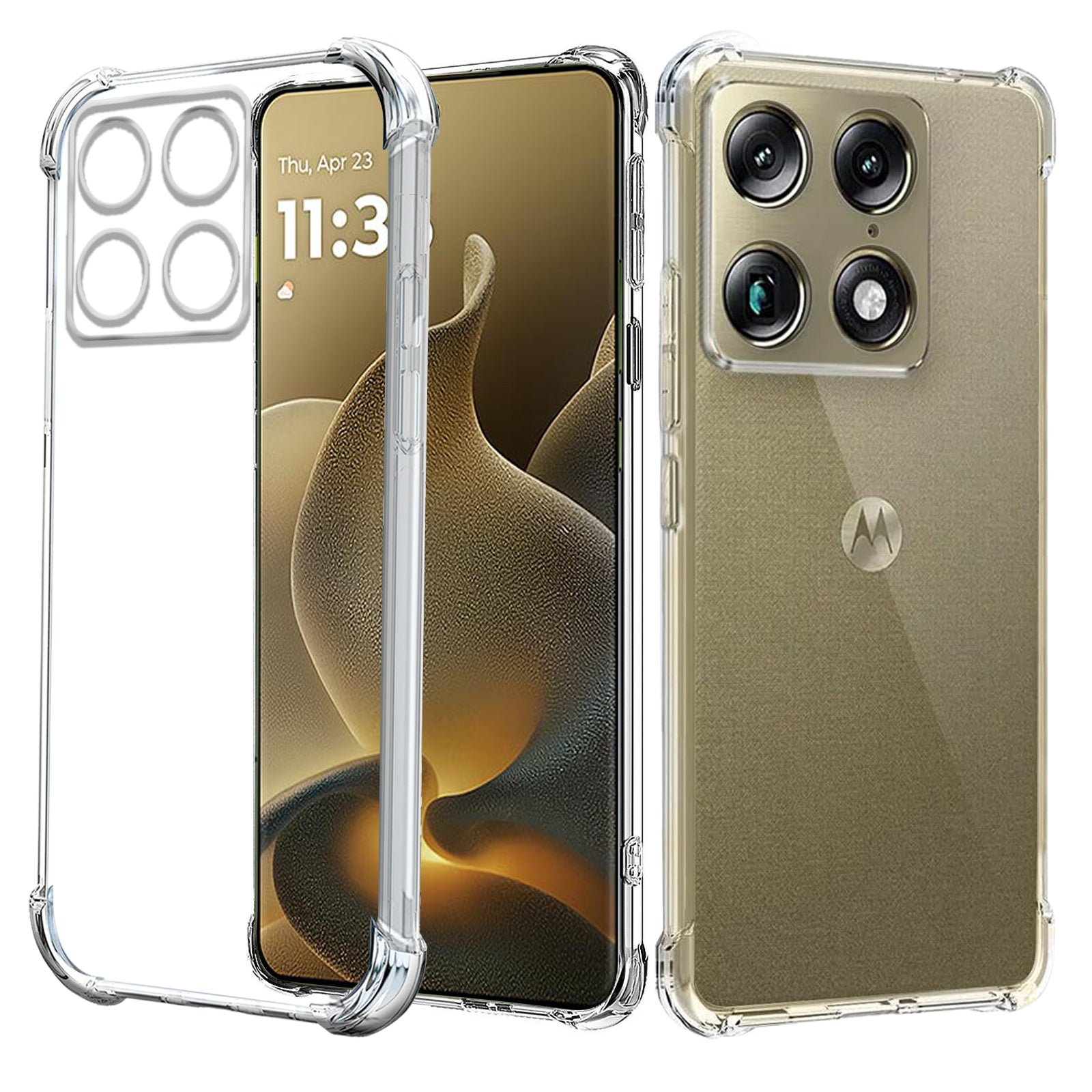 For Motorola Moto Signature 5G SupRShield Clear Case Shockproof Heavy ...