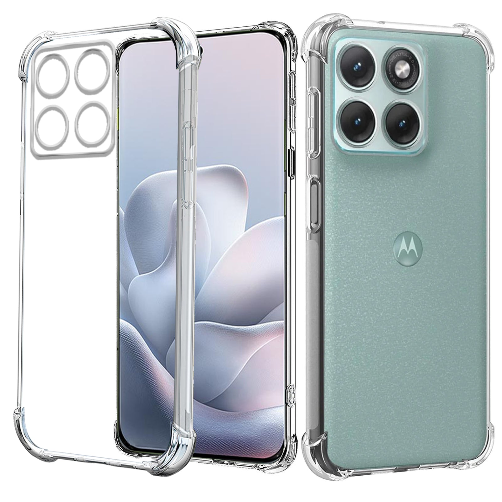 For Motorola Moto Edge 70 5G | Edge 70 Fusion SupRShield Clear Case Shockproof Heavy Duty Gel Air Cushion Cover