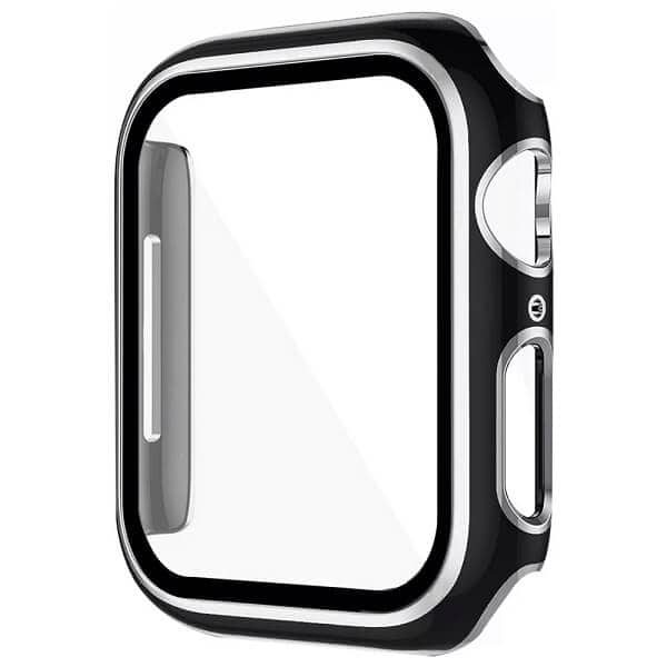 For Apple Watch 40 /41 /42 /44 /45mm Hard Case iWatch Gel Case With Built-In Screen Protector
