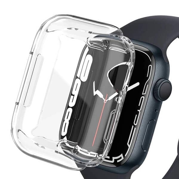 For Apple Watch Series 7 45mm & 41mm Clear Gel Shockproof Protective Case Cover