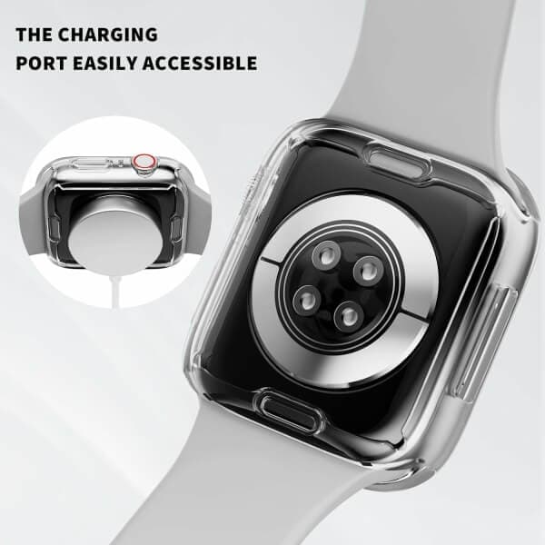 For Apple Watch iWatch Soft Gel Case Full Cover Protector 38 40 41 42 44 45mm