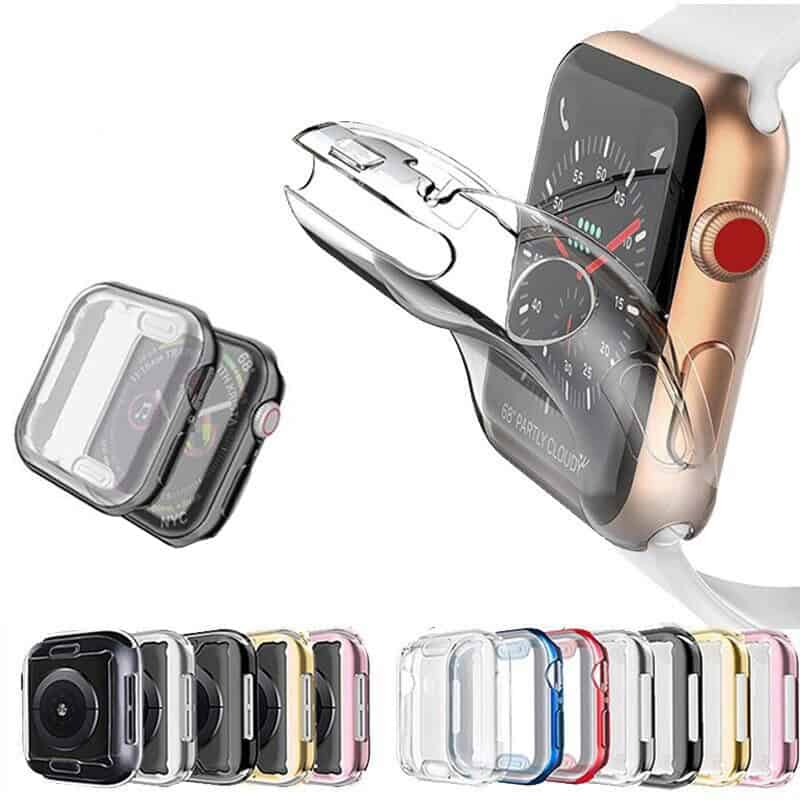 For Apple Watch iWatch Soft Gel Case Full Cover Protector 38 40 41 42 44 45mm