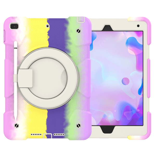 For Apple iPad 10.2 Inch 9th8th7th Gen Rotatable Fancy Shockproof Heavy Duty Kickstand Case Cover With Pencil Holder