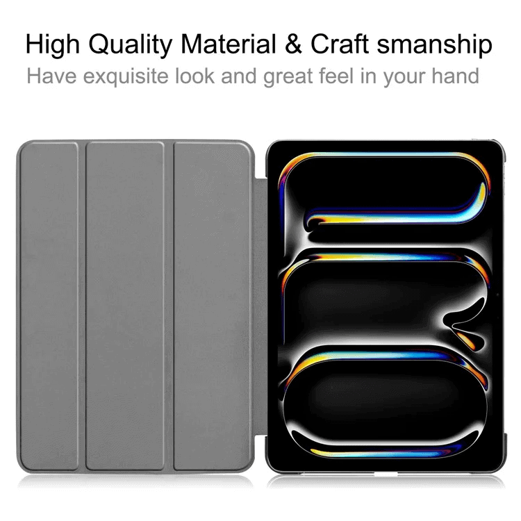 For Apple iPad Pro 11 2024 Folio Smart Leather Magnetic Stand Case Cover