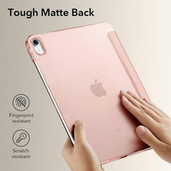 For Apple iPad mini 12345 Folio Smart Leather Magnetic Stand Case Cover (Rose Gold)
