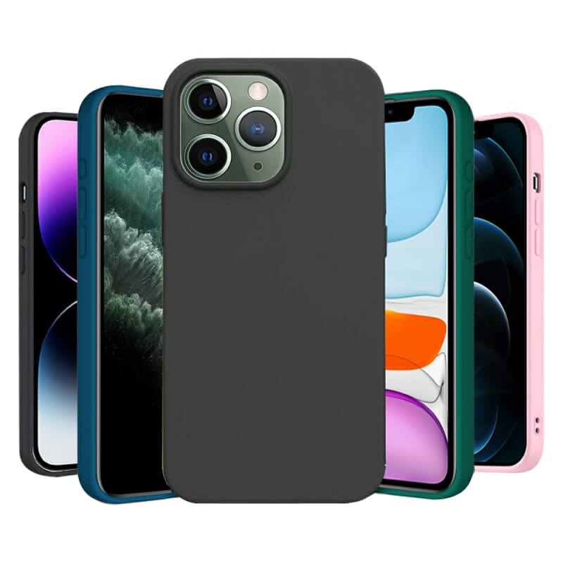 For Apple iPhone 11/ 11 Pro/ 11 Pro Max Silicone Silky Soft Touch Full Protective Anti Scratch Cover with Microfiber Lining Back Case