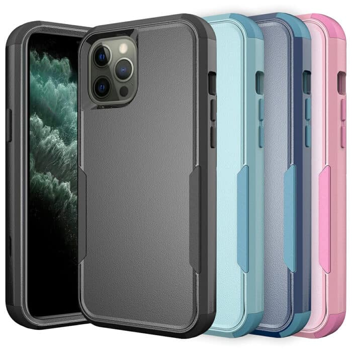 For Apple iPhone 11 3in1 Case Drop Resistant Defender Tradies Hybrid Armor Heavy Duty Rugged Shockproof Tough Cover