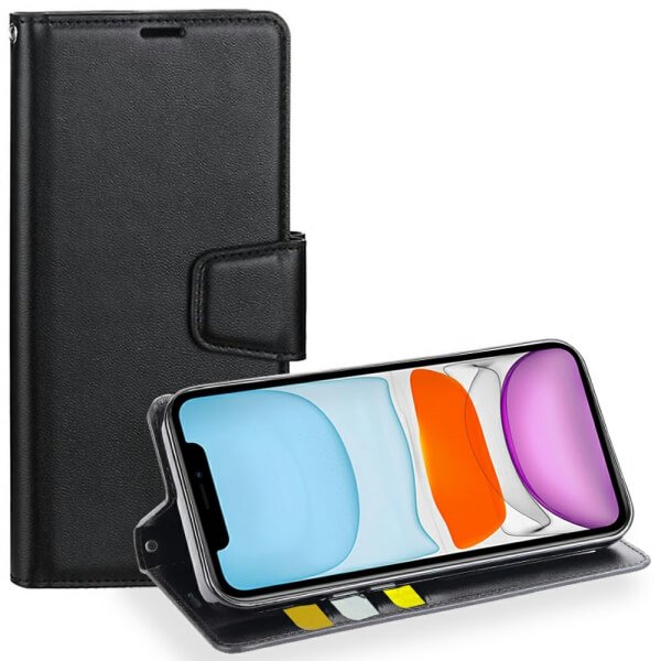 For Apple iPhone 11 Hanman Wallet Case Flip Leather Card Slots Magnetic Stand Cover