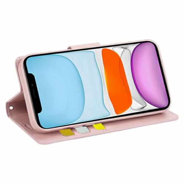 For Apple iPhone 11 Hanman Wallet Case Flip Leather Card Slots Magnetic Stand Cover