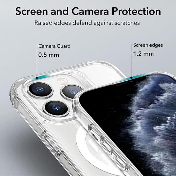 For Apple iPhone 11 Pro MagSafe Magnetic Case with HaloLock Shockproof Military Grade Protection Scratch Resistant Back Clear Protective Cover