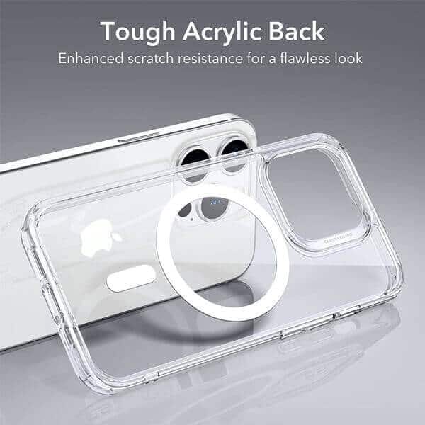 For Apple iPhone 11 Pro MagSafe Magnetic Case with HaloLock Shockproof Military Grade Protection Scratch Resistant Back Clear Protective Cover