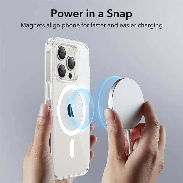 For Apple iPhone 11 Pro MagSafe Magnetic Case with HaloLock Shockproof Military Grade Protection Scratch Resistant Back Clear Protective Cover