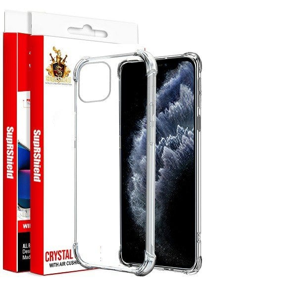 For Apple iPhone 11 Pro Max 6.5 SupRShield Clear Case Shockproof Tough Gel Clear Transparent Air Cushion Case Cover