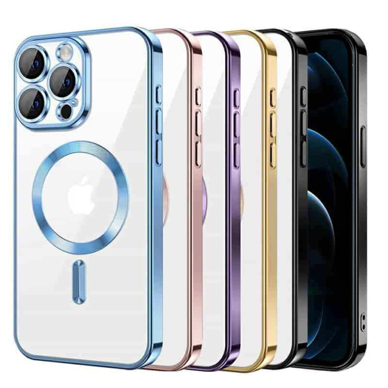 For Apple iPhone 12 12 Pro 12 Pro Max MagSafe Magnetic Case with HaloLock Shockproof Scratch Resistant Back Clear Protective Cover