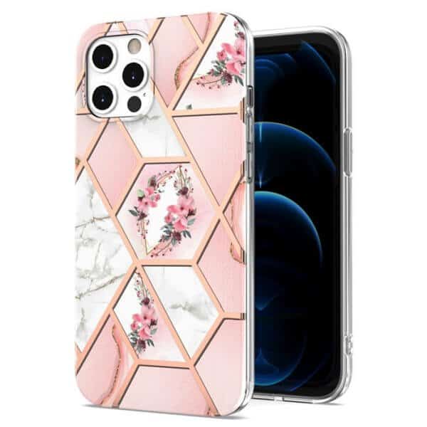 For Apple iPhone 12 /12 Pro/ 12 Pro Max Case Hard back Marble Pattern Slim Design Enhanced Camera and Screen Protection Girls and Women Cover