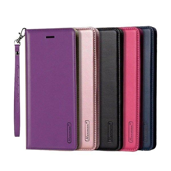 For Apple iPhone 12 Mini 12 Pro Max Hanman Leather Wallet Case Flip Card Holder Slots Magnetic Shockproof Cover