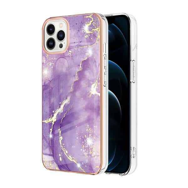 For Apple iPhone 12 /12 Pro/ 12 Pro Max Case Hard back Marble Pattern Slim Design Enhanced Camera and Screen Protection Girls and Women Cover