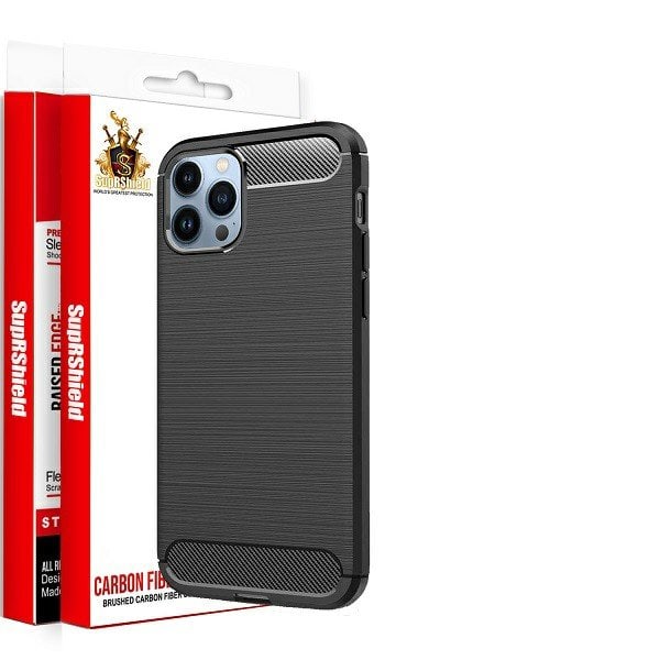 For Apple iPhone 12 Pro Max SupRShield Shockproof Case Heavy Duty Rugged Anti Knock Cover (Black)