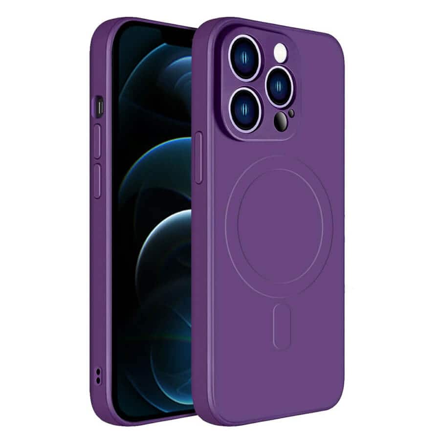 For Apple iPhone 12 Pro max MagSafe Magnetic Silicone Silky Soft Touch Full Protective Anti Scratch Case Cover