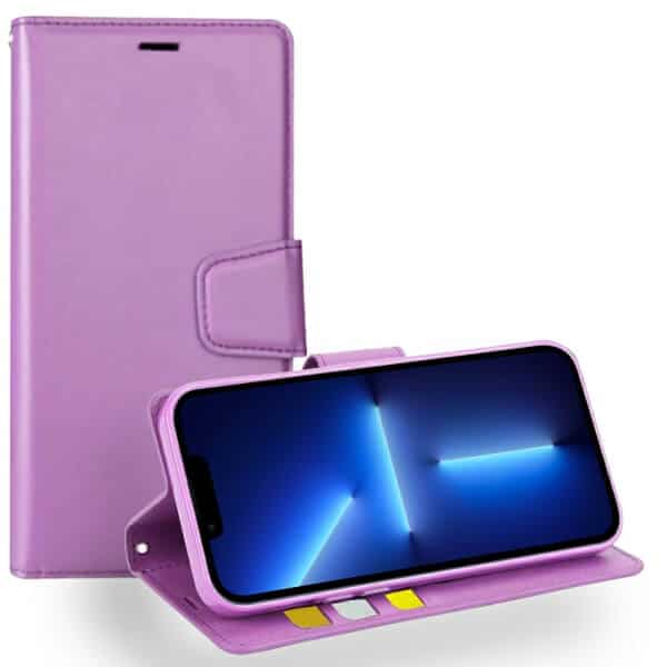 For Apple iPhone 13 Pro Hanman Wallet Case Flip Leather Card Slots Magnetic Stand Cover