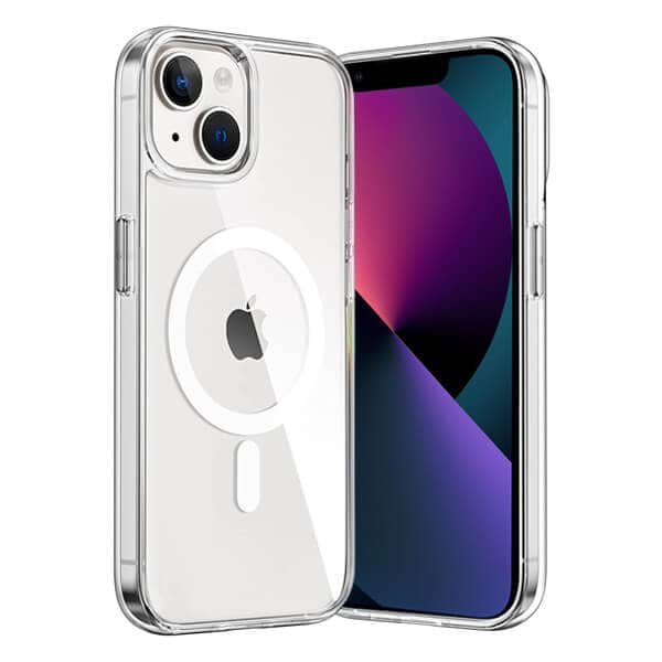 For Apple iPhone 13,13 Pro,13 Pro Max, 13 Mini MagSafe Magnetic Case HaloLock Shockproof Scratch Resistant Back Clear Protective Cover