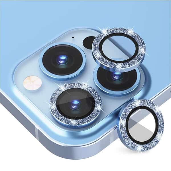 For Apple iPhone 131415Pro Max14 15 Plus Metal Camera Lens Glitter Cover Glass Protector