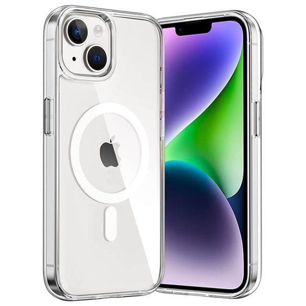For Apple iPhone 14, 14 Plus, 14 Pro, 14 Pro Max MagSafe Magnetic Case with HaloLock Shockproof Protective Electroplating Clear Cover
