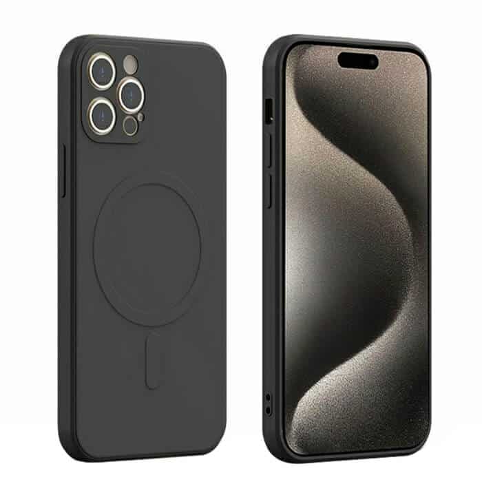 For Apple iPhone 15, 15 Plus, 15 Pro, 15 Pro Max MagSafe Magnetic Silicone Silky Soft Touch Full Protective Anti Scratch Case Cover