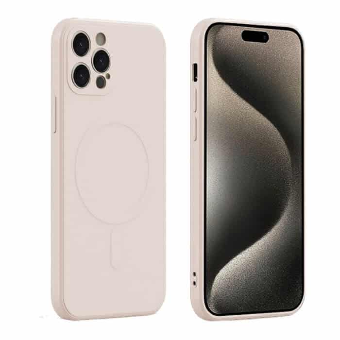 For Apple iPhone 15, 15 Plus, 15 Pro, 15 Pro Max MagSafe Magnetic Silicone Silky Soft Touch Full Protective Anti Scratch Case Cover