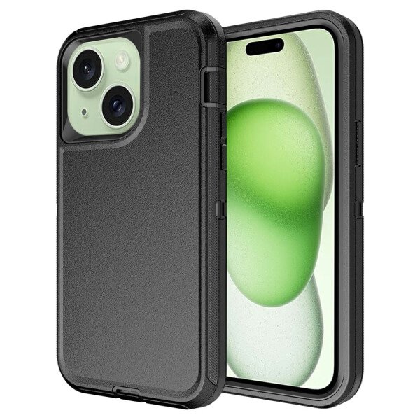 For Apple iPhone 15, 15 Plus, 15 Pro, 15 Pro Max Case Drop Resistant Defender Tradies Heavy Duty Rugged Shockproof Tough Cover