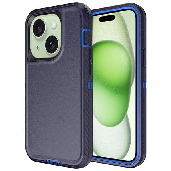 For Apple iPhone 15, 15 Plus, 15 Pro, 15 Pro Max Case Drop Resistant Defender Tradies Heavy Duty Rugged Shockproof Tough Cover