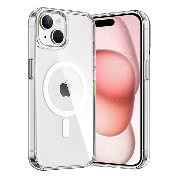 For Apple iPhone 15/15Pro/15 Pro Max /15 Plus MagSafe Magnetic Case with HaloLock Shockproof Protective Electroplating Clear Cover