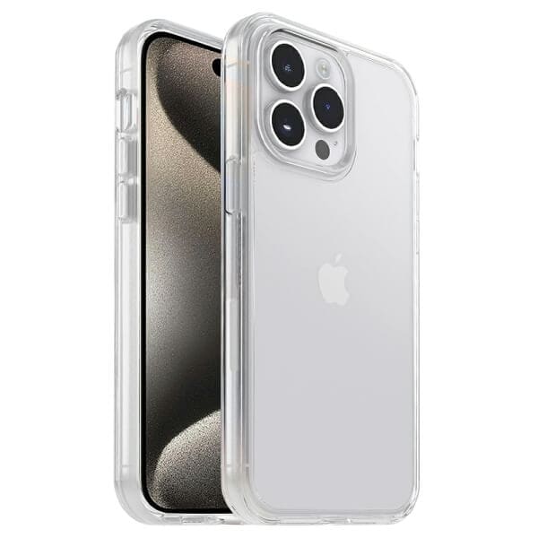 For Apple iPhone 15 Pro Max Case Clear Drop Resistant Symmetry Tough Bumper Heavy Duty Shockproof Back Cover