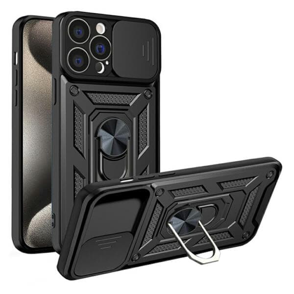 For Apple iPhone 15 | 15 Pro | 15 Pro Max | 15 Plus Magnetic Ring Rugged Shockproof Case Heavy Duty Protective Back Cover