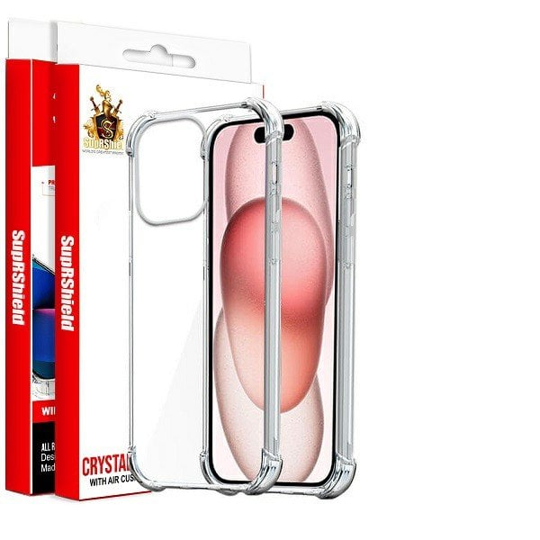 For Apple iPhone 16/16e /16 Pro/ 16 Pro Max /16 Plus SupRShield Clear Case Shockproof Tough Gel Transparent Heavy Duty Phone Back Cover