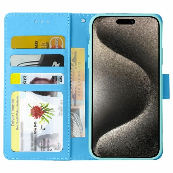 For Apple iPhone 1515 Pro15 Pro Max 15 Plus Case Fashion Marble Painting Pattern Flip Wallet Leather Card Slots Stand Cover